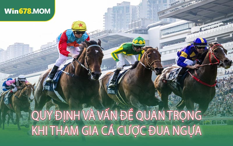 Quy định và vấn đề quan trọng khi tham gia cá cược đua ngựa